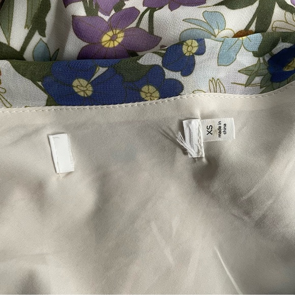 ASTR the Label Santorini Off White Retro Floral Midi Dress Size XS One Shoulder - Picture 10 of 13